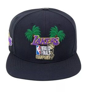 Black NBA Finals Lakers Champions men’s pro Cap